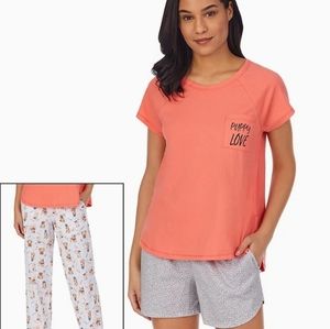 Cuddl Duds® 3 pc Pajama Top, Pajama Pants, Shorts
